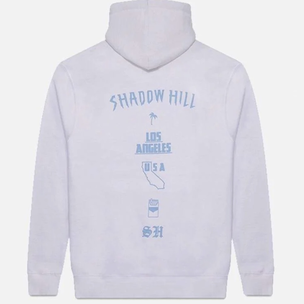 NWOT SHADOW HILL - REVERSE OVERSIZED MERCH HOODIE (CAROLINA BLUE)